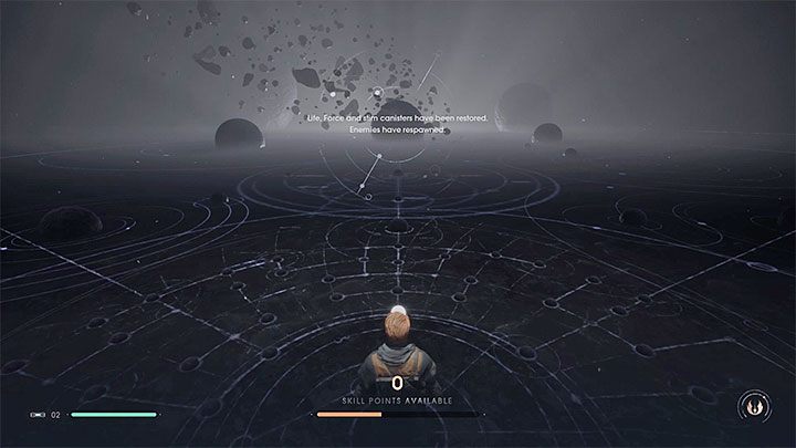 Pasek Mocy automatycznie odnawiany jest w trakcie odpoczynku po dotarciu do któregoś z punktów medytacji - Jak zregenerować pasek Mocy w Jedi Upadły Zakon? - Star Wars Jedi Fallen Order - poradnik do gry