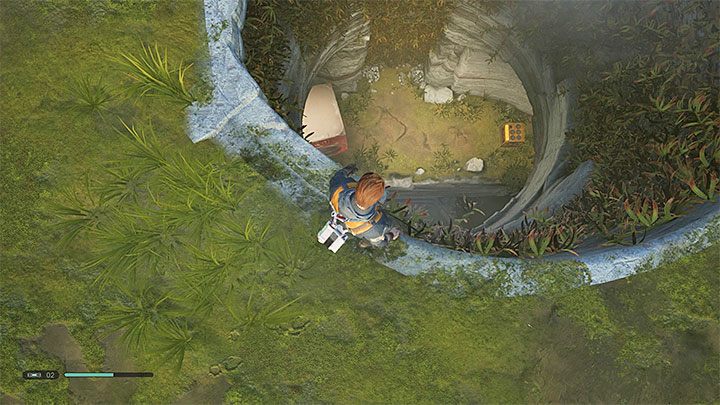 Pierwszą żółtą skrzynię możesz znaleźć na startowej planecie Bogano - Jak zwiększyć liczbę regeneracji przez droida w Jedi Upadły Zakon? - Star Wars Jedi Fallen Order - poradnik do gry