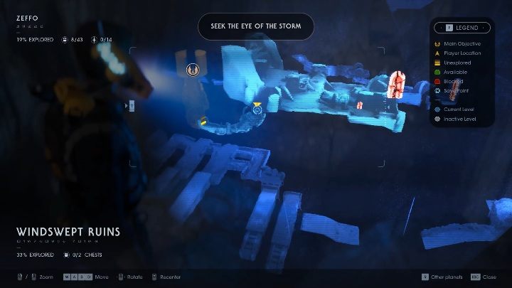 Wejście do grobowca - Tomb of Eilram - znajduje się od strony Windswept Ruins - Tomb of Eilram | Grobowce w Jedi Upadły zakon / Fallen Order - Star Wars Jedi Fallen Order - poradnik do gry