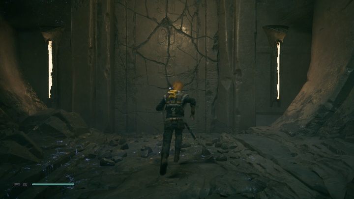 Najważniejszym momentem w grobowcu będzie dotarcie do popękanej ściany - Tomb of Eilram | Grobowce w Jedi Upadły zakon / Fallen Order - Star Wars Jedi Fallen Order - poradnik do gry