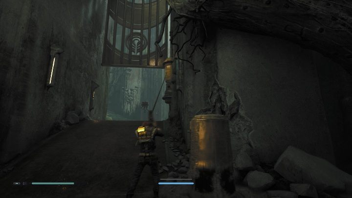 Aby przejść dalej musisz otworzyć sobie bramę - Tomb of Miktrull | Grobowce w Jedi Upadły zakon / Fallen Order - Star Wars Jedi Fallen Order - poradnik do gry