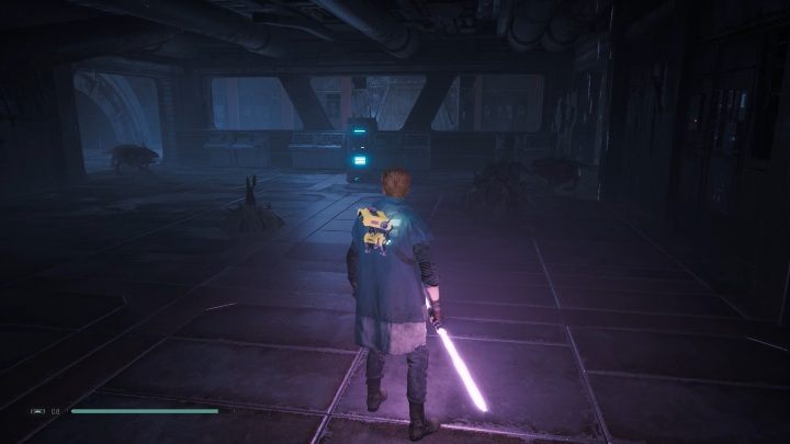 Po wskoczeniu w dziurę znajdziesz się w nowej lokacji - Zagadka z elektrycznością - Bagono w Jedi Upadły Zakon / Fallen Order - Star Wars Jedi Fallen Order - poradnik do gry