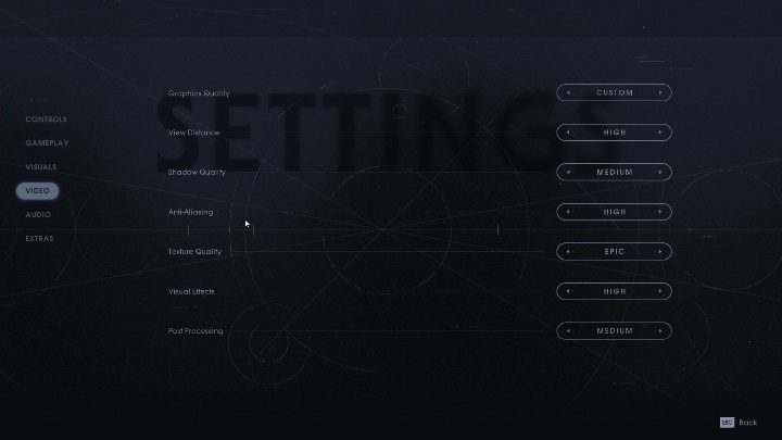 W grze Star Wars Jedi: Fallen Order istnieje sporo opcji graficznych, dzięki nim będziesz mógł dostosować do siebie grę tak, aby działała płynnie i bez żadnych problemów - Wymagania sprzętowe Star Wars Jedi Upadły zakon - Star Wars Jedi Fallen Order - poradnik do gry