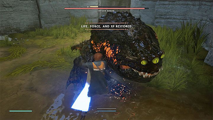 Utracone w momencie śmierci XP możesz odzyskać - Jakie są konsekwencje śmierci bohatera w Jedi Upadły Zakon? - Star Wars Jedi Fallen Order - poradnik do gry