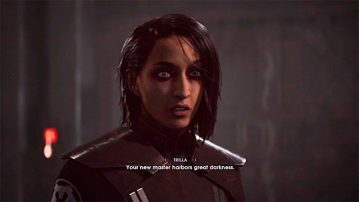 W miarę przechodzenia kampanii poznasz prawdziwą tożsamość Drugiej Siostry - okaże się, że jest nią Trilla Suduri - Kto jest głównym antagonistą w grze Jedi Upadły zakon (SPOJLERY)? - Star Wars Jedi Fallen Order - poradnik do gry