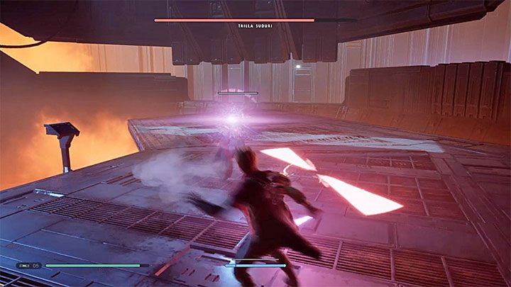 Druga Siostra tak samo jak Malicos może rzucać mieczem świetlnym - Rozdział 6 Fortress Inquisitorius - finał - solucja Jedi Upadły zakon - Star Wars Jedi Fallen Order - poradnik do gry