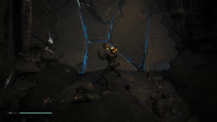 Świecące się na niebiesko obiekty możesz przesuwać - Eksploracja w Jedi Upadły Zakon / Fallen Order - Star Wars Jedi Fallen Order - poradnik do gry