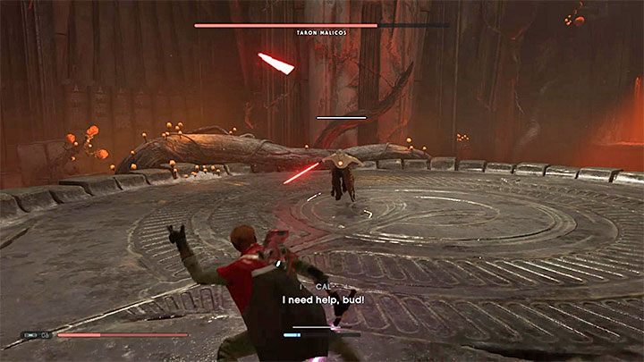 Boss lubi bawić się swoimi mieczami - Taron Malicos | Boss w Jedi Upadły Zakon / Fallen Order - Star Wars Jedi Fallen Order - poradnik do gry