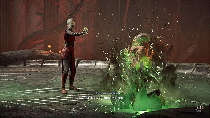 Po pokonaniu bossa pojawi się Merrin, która w dość brutalny sposób rozprawi się ostatecznie z Malicosem - Taron Malicos | Boss w Jedi Upadły Zakon / Fallen Order - Star Wars Jedi Fallen Order - poradnik do gry