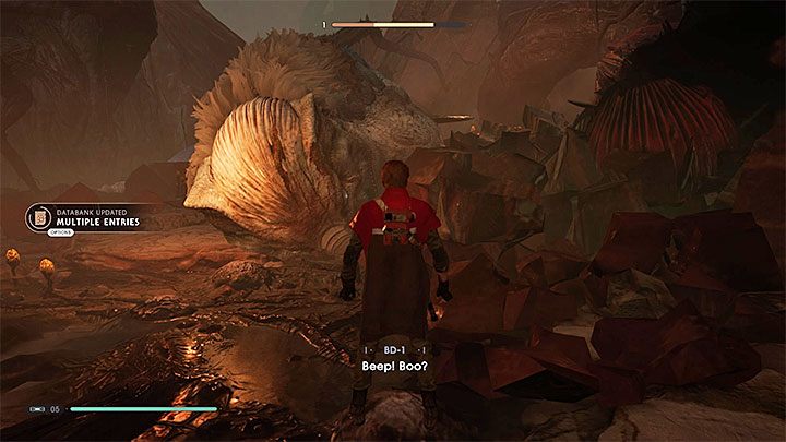 Po zaliczeniu wszystkich scen wspinaczkowych i swobodnego opadania Gorgara zostanie ostatecznie pokonana - Gorgara | Boss w Jedi Upadły Zakon / Fallen Order - Star Wars Jedi Fallen Order - poradnik do gry