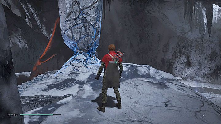 Warto zaznaczyć, że w okolicy przebywa kilka wrogich droidów Probe Droid - Rozdział 5 Ilum - solucja Jedi Upadły zakon / Fallen Order - Star Wars Jedi Fallen Order - poradnik do gry