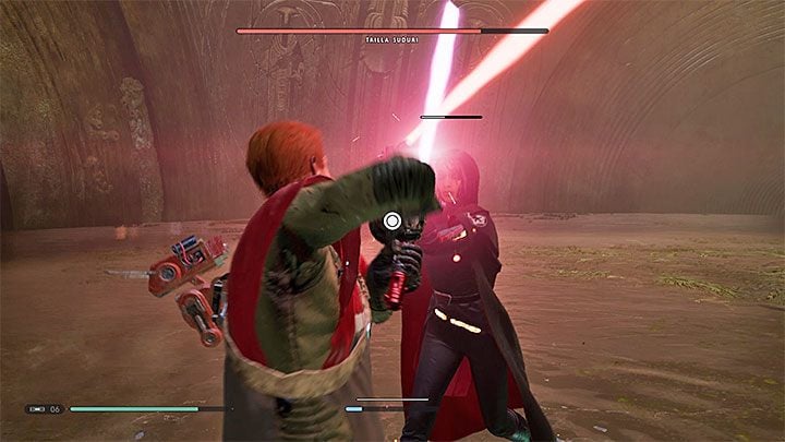 Walka zakończy się dość szybko, mniej więcej po tym jak Druga Siostra utraci 1/4 paska zdrowia - Rozdział 6 Powrót na Bogano - solucja Jedi Upadły zakon - Star Wars Jedi Fallen Order - poradnik do gry