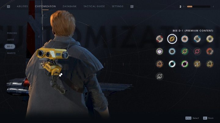 BD-1 nie skomentuje swojego wyglądu, jest zdany na twój gust - Droid BD-1 w Jedi Upadły Zakon / Fallen Order - Star Wars Jedi Fallen Order - poradnik do gry