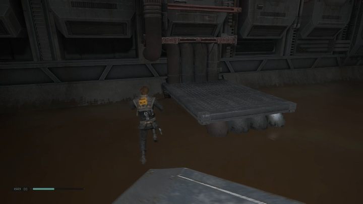 Aby przejść dalej musisz po prostu wskoczyć na mechanizm i przedostać się za jego pomocą na drugą stronę lokacji - Jak ustawić mechanizm na Kashyyyk w Jedi Upadły zakon / Fallen Order? - Star Wars Jedi Fallen Order - poradnik do gry