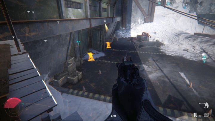 Na dole widoczne wejście do budynku. - Forteca Arakchayev (Arakchayev Fortress) | Solucja Sniper Ghost Warrior Contracts - Sniper Ghost Warrior Contracts - poradnik do gry