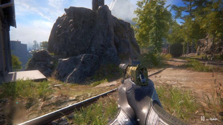 Rozwidlenie dróg - w tym momencie udaj się ścieżką biegnącą na wprost. - Stacja Sibirskaya-7 (Sibirskaya-7 Junction) | Solucja Sniper Contracts - Sniper Ghost Warrior Contracts - poradnik do gry