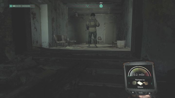 W środku będziesz musiał wyeliminować po cichu, żołnierzy patrolujących parter - Chernobylite: Recruit Sashko - solucja, opis przejścia - Chernobylite - poradnik do gry