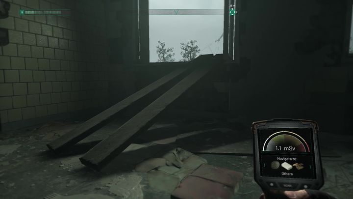 Na tym poziomie, wyjdź na korytarz i zlokalizuj pokój z pochylnią - Chernobylite: Recruit Sashko - solucja, opis przejścia - Chernobylite - poradnik do gry