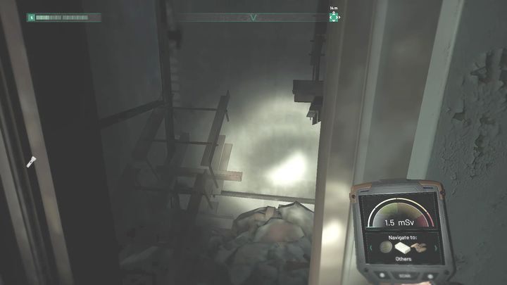 W tym korytarzu znajdziesz zniszczoną klatkę schodową - Chernobylite: Recruit Sashko - solucja, opis przejścia - Chernobylite - poradnik do gry
