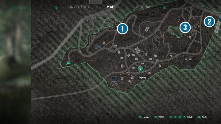 Gdy tylko pojawisz się na miejscu, udaj się na w okolice bunkra [1], który odwiedziłeś w zdaniu Supply drop on Kopachi - Chernobylite: Convoy - solucja, opis przejścia - Chernobylite - poradnik do gry