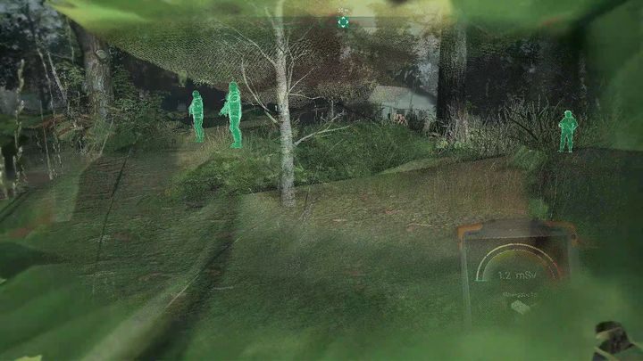 Jeśli nie chcesz angażować się w otwartą walkę, to najlepszym rozwiązaniem jest otoczenie całego obozu i weście do namiotu od tyłu - Chernobylite: Convoy - solucja, opis przejścia - Chernobylite - poradnik do gry