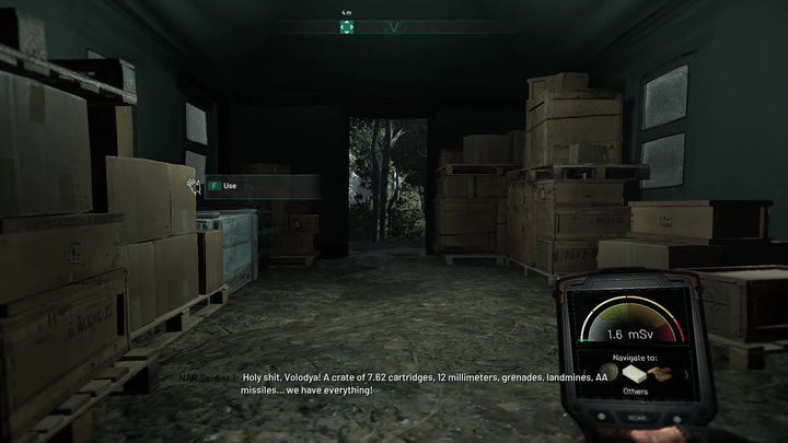 Po rozmowie, będziesz musiał opuścić obóz i skierować się do budynku znajdującego się w okolicy - Chernobylite: Convoy - solucja, opis przejścia - Chernobylite - poradnik do gry