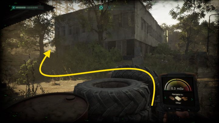 Pozostanie Wam jedynie wojskowy, patrolujący korytarz budynku - Chernobylite: Michaił w opałach/Mikhail in Trouble - solucja, opis przejścia - Chernobylite - poradnik do gry