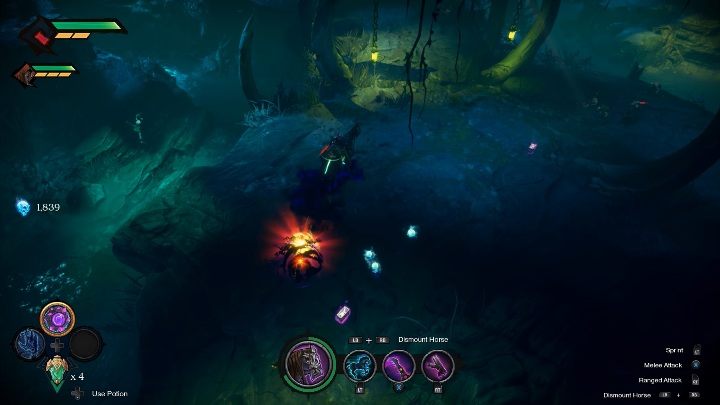 Siedząc na koniu możesz walczyć z przeciwnikami - Darksiders Genesis: Konie - Darksiders Genesis - poradnik do gry