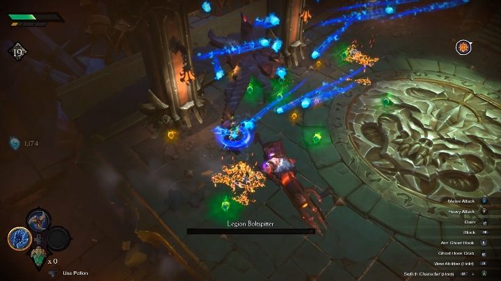 Jeśli umrzesz w tym czasie, gra wczyta ostatni punkt kontrolny i Cię do niego przeniesie - Darksiders Genesis: Zmiana postaci - jak to zrobić? - Darksiders Genesis - poradnik do gry