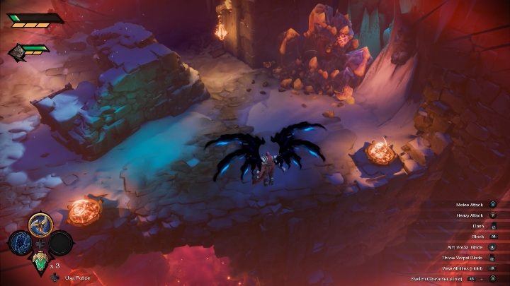 Skrzydła ukażą się tylko jeśli będziesz w powietrzu - Darksiders Genesis: Skrzydła - jak używać? - Darksiders Genesis - poradnik do gry