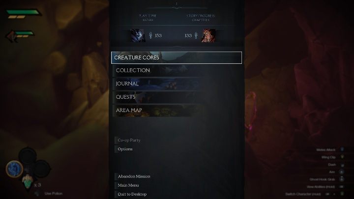 Aby zapisać grę musisz po prostu otworzyć menu i wyjść z gry - Darksiders Genesis: Zapis gry w trybie online - jak to zrobić? - Darksiders Genesis - poradnik do gry