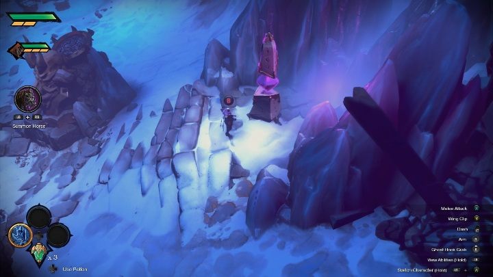 Odpowiednim klawiszem wejdziesz w interakcję z kamieniem, dzięki czemu ukażą Ci się nowe opcje - Darksiders Genesis: Gra online - jak dołączyć? - Darksiders Genesis - poradnik do gry