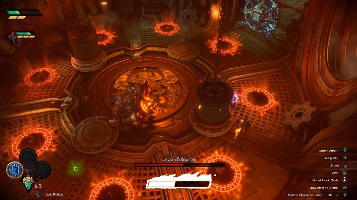 W trakcie walki przeciwnik przyzywa do siebie wielu sojuszników - Darksiders Genesis: Legion Boltspitter boss - rozdział 3, walka - Darksiders Genesis - poradnik do gry