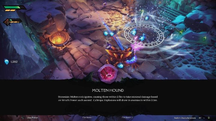 Za pokonanie bossa otrzymasz Molten Hound - Darksiders Genesis: Molten Hound boss - rozdział 4, walka - Darksiders Genesis - poradnik do gry