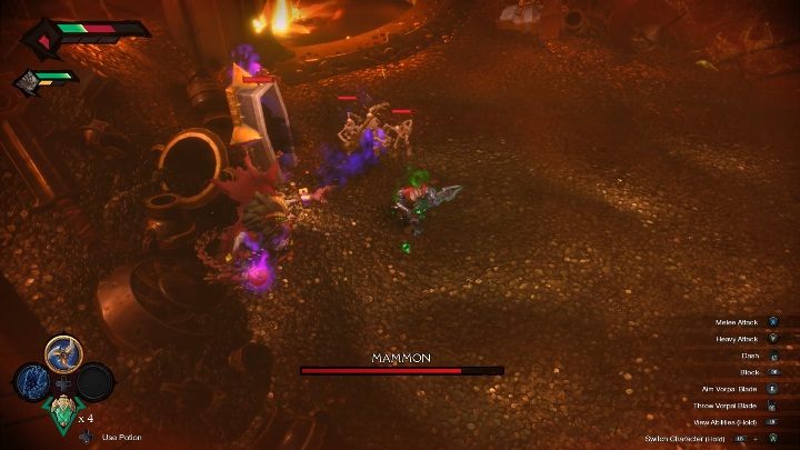 W pewnym momencie walki Mammon postawi wrota, z których będą wychodzić jego sojusznicy - Darksiders Genesis: Mammon boss - rozdział 6, walka - Darksiders Genesis - poradnik do gry