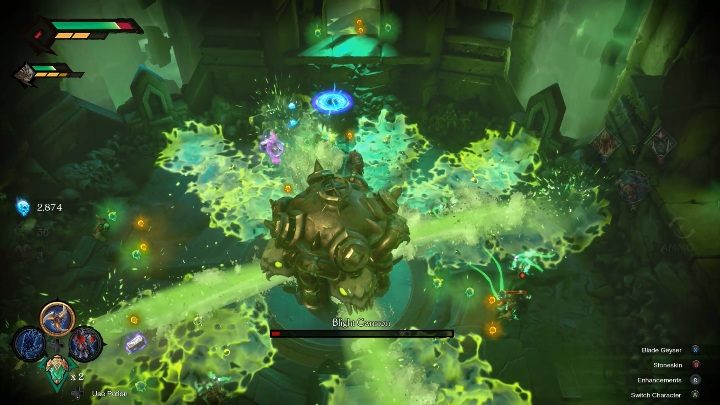 Po zabiciu bossa możesz kontynuować rozgrywkę fabularną - Darksiders Genesis: Blight Cannon boss - rozdział 8, walka - Darksiders Genesis - poradnik do gry