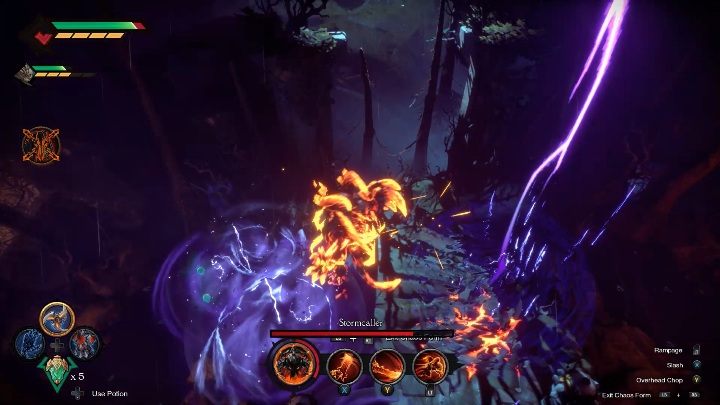 Stormcaller może przywoływać pioruny, które łatwo uniknąć - Darksiders Genesis: Stormcaller boss - rozdział 12, walka - Darksiders Genesis - poradnik do gry