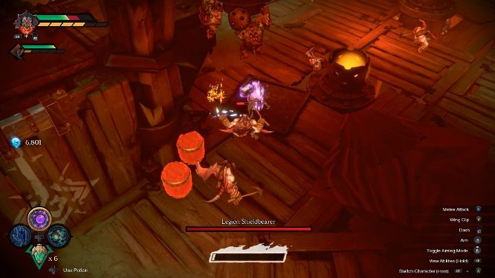 Przed przyjściem bossa musisz pokonać kilka fal przeciwników - Darksiders Genesis: Legion Shieldbearer boss - rozdział 14, walka - Darksiders Genesis - poradnik do gry