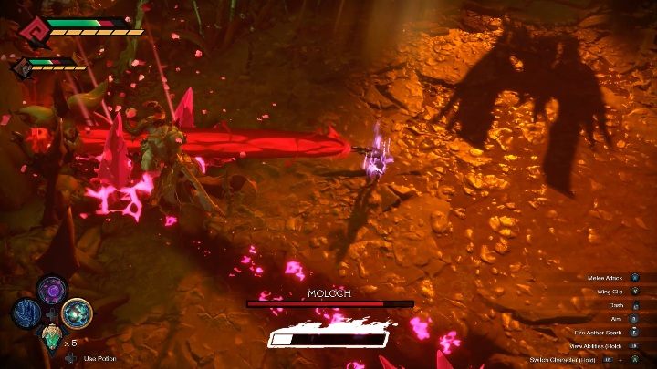 Atakuj go, gdy tylko jest taka możliwość - Darksiders Genesis: Moloch boss - rozdział 16, walka - Darksiders Genesis - poradnik do gry