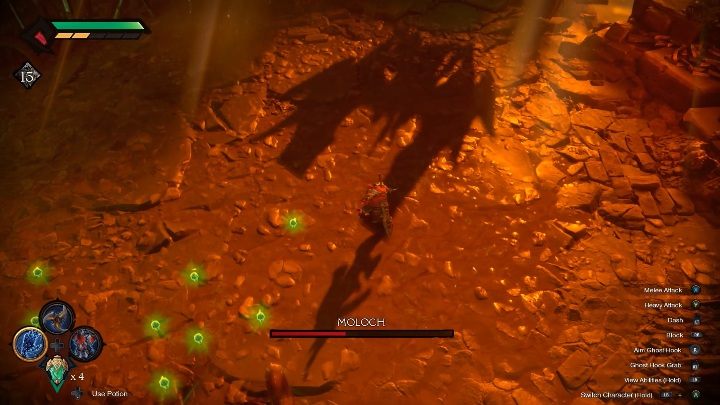 Gdy tylko możesz regeneruj swoje punkty zdrowia - Darksiders Genesis: Moloch boss - rozdział 16, walka - Darksiders Genesis - poradnik do gry