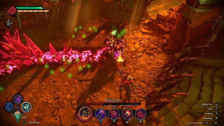 Gdy tylko możesz uruchom chaos/anarchię - Darksiders Genesis: Moloch boss - rozdział 16, walka - Darksiders Genesis - poradnik do gry