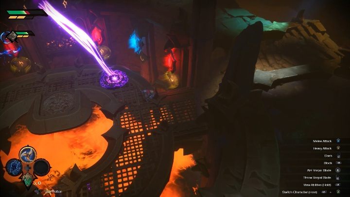 Jeśli masz jakieś aktywne przyciski musisz je wyłączyć - Darksiders Genesis: Wrota. rozdział 6 - jak otworzyć? - Darksiders Genesis - poradnik do gry