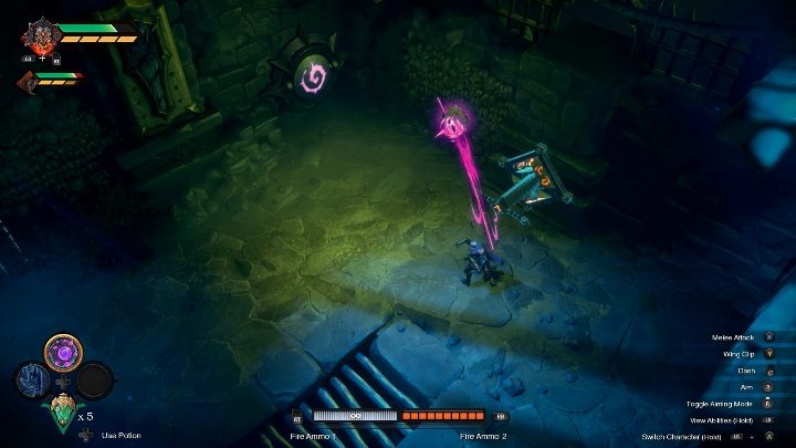 Gdy dostaniesz się do tej części labiryntu otwórz drugi portal - Darksiders Genesis: Labirynt, rozdział 7 - jak przejść? - Darksiders Genesis - poradnik do gry