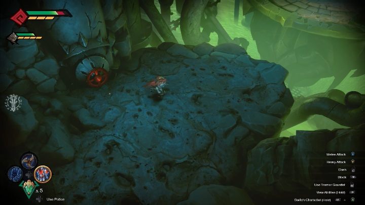 Prawdopodobnie zobaczysz ekran, który poinformuje Cię, że twoja postać umarła - Darksiders Genesis: Trująca woda, rozdział 8 - jak spuścić? - Darksiders Genesis - poradnik do gry