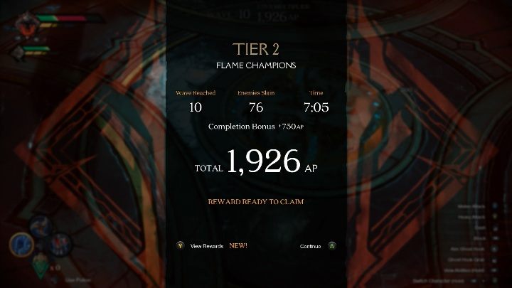 Walki na arenie nie tylko polegają na treningu twoich umiejętności bojowych, ale jednocześnie umożliwiają zdobywanie rdzeni oraz punktów - Darksiders Genesis: Arena - Darksiders Genesis - poradnik do gry