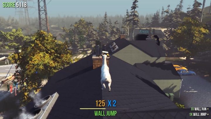 Na szczycie biura Coffee Staina czeka na Ciebie posąg - Posągi kóz w Goat Simulator - Goat Simulator - poradnik do gry