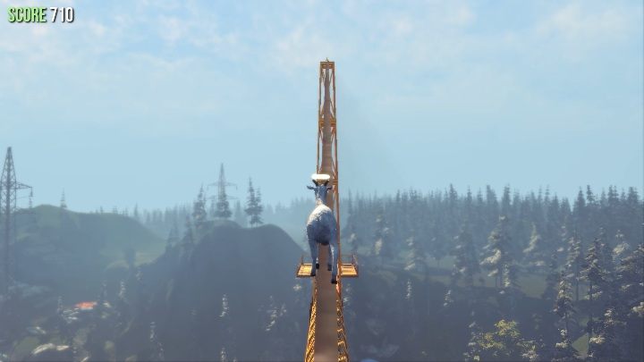 Aby zdobyć ten posąg udaj się na żurawia budowlanego - Posągi kóz w Goat Simulator - Goat Simulator - poradnik do gry