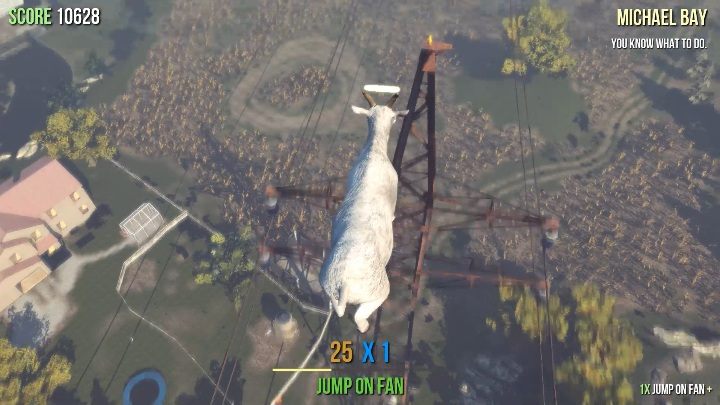 Ten obiekt znajdziesz na liniach wysokiego napięcia - Posągi kóz w Goat Simulator - Goat Simulator - poradnik do gry