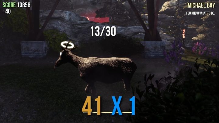 Koło pentagramu znajduje się metalowa wieża - Posągi kóz w Goat Simulator - Goat Simulator - poradnik do gry