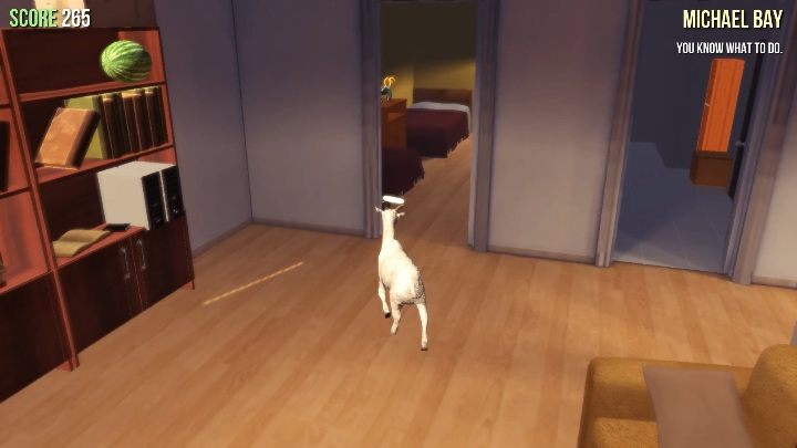 Pilgor wchodzi w interakcje z otoczeniem za pomocą swojego języka - Goat Simulator - poradnik do gry